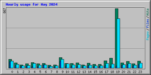 Hourly usage for May 2024