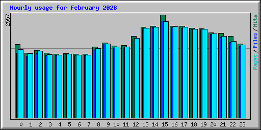 Hourly usage for February 2026