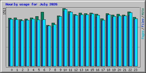 Hourly usage for July 2026